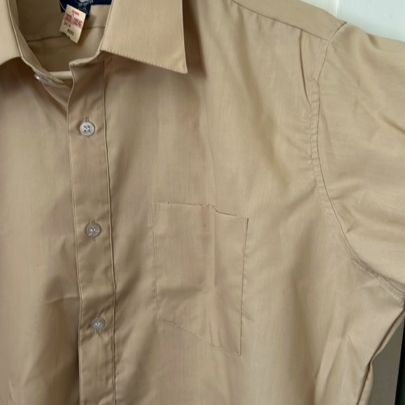 3/$30 Vintage Pauly & Forbes Regatta Button Front Shirt Classic Retro Business - Picture 3 of 6